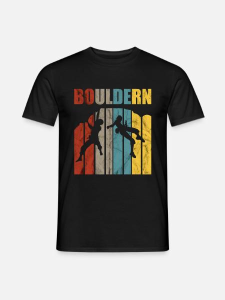 Bouldering fun cadeau de grimpeur fun boulderer - T-shirt homme - noir