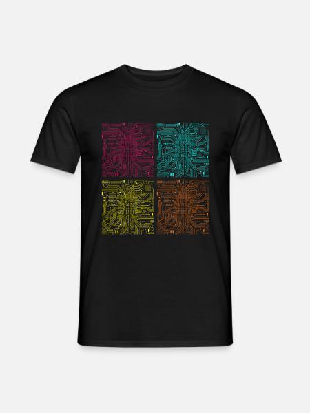 Processeur informatique processeur informatique - T-shirt homme - noir