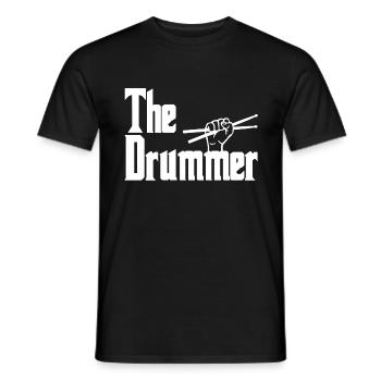 Der Schlagzeuger Trommel Musikinstrument - Männer T-Shirt - Schwarz - Vorne - AI Model Male 178 light (178cm)