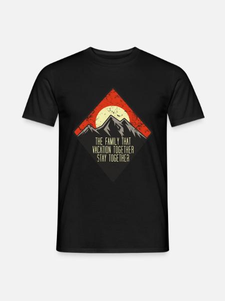 Family vacation together - Men's T-Shirt - black