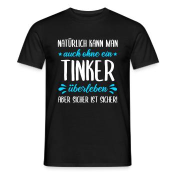 Tinker Pferd Pferde Pferdesprüche Motiv Geschenk - Männer T-Shirt - Schwarz - Vorne - AI Model Male 178 light (178cm)