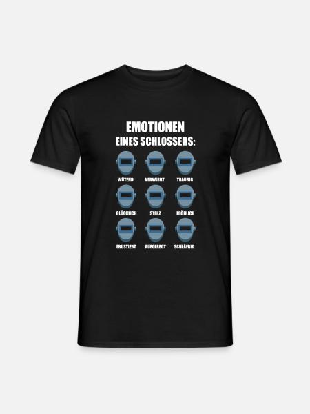 Schlosser Metallbauer Spruch Geschenk - Männer T-Shirt - Schwarz