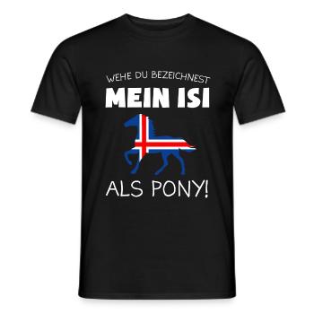 Islandpferd Islandpferde Isi Geschenk - Männer T-Shirt - Schwarz - Vorne - AI Model Male 178 light (178cm)