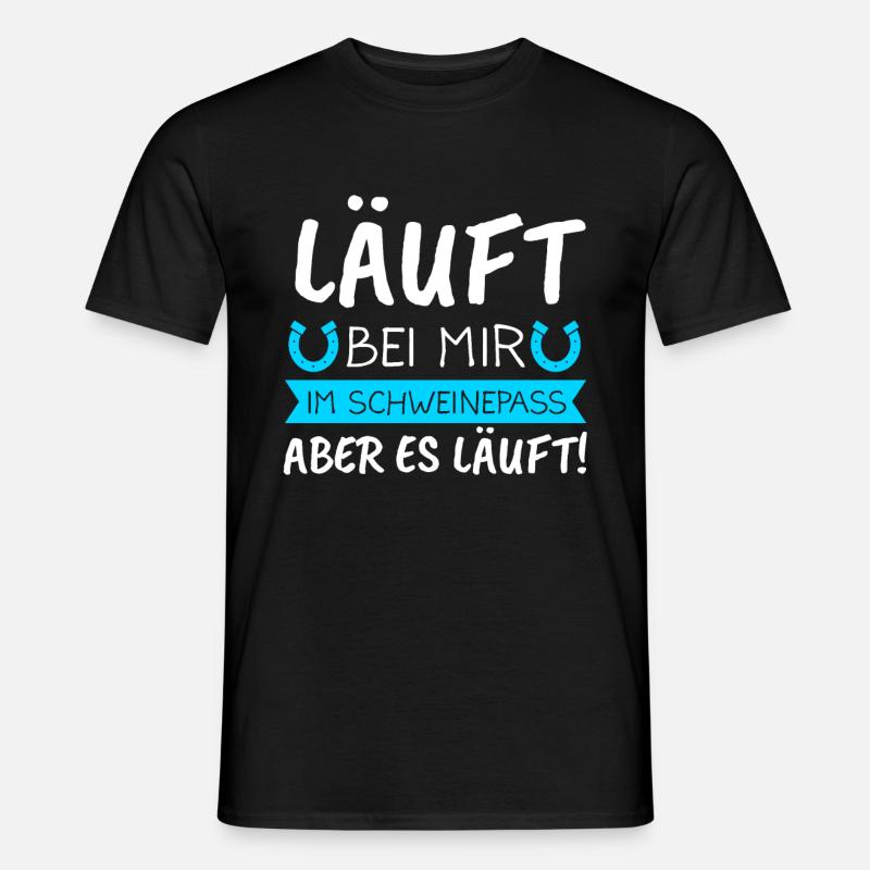 Islandpferde Isländer Isi Geschenk - Männer T-Shirt - Schwarz