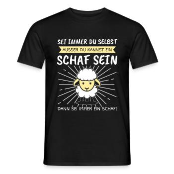 Schaf Schafe Hirte Geschenk - Männer T-Shirt - Schwarz - Vorne - AI Model Male 178 light (178cm)