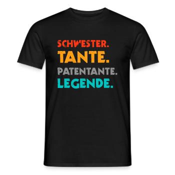 Patentante Lieblingstante Taufpatin Geschenk & Tau - Männer T-Shirt - Schwarz - Vorne - AI Model Male 178 light (178cm)