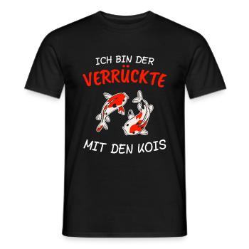 Koi Kois Fisch Geschenk & Fische - Männer T-Shirt - Schwarz - Vorne - AI Model Male 178 light (178cm)
