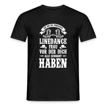 Linedance Line Dance Frauen Geschenk & Linedancer - Männer T-Shirt - Schwarz - Vorne - AI Model Male 178 light (178cm)