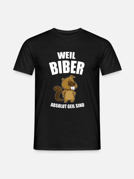 Biber Nagetier Tier Geschenk & Besitzer - Männer T-Shirt - Schwarz