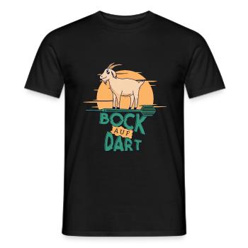 Bock Auf Dart - Fléchettes pour joueurs de fléchettes - T-shirt homme - noir - Devant - AI Model Male 178 light (178cm)