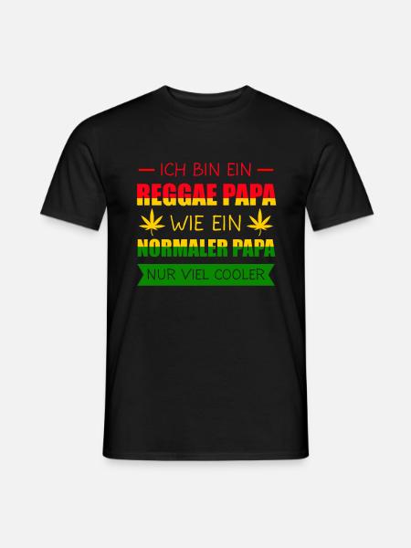 Reggae Rasta Rastafari Jamaika Geschenk - Männer T-Shirt - Schwarz