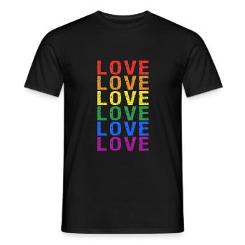 Mois de la fierté LGBT - T-shirt homme - noir - Devant - AI Model Male 178 light (178cm)