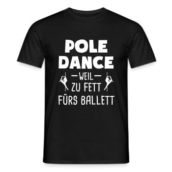 Pole Dance Poledance Stangentanz Geschenk - Männer T-Shirt - Schwarz - Vorne - AI Model Male 178 light (178cm)