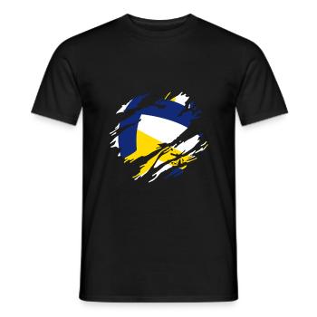 volleyball - Men's T-Shirt - black - Front - AI Model Male 178 light (178cm)