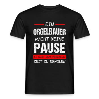 Orgelbauer Orgelbau Orgel Geschenk - Männer T-Shirt - Schwarz - Vorne - AI Model Male 178 light (178cm)