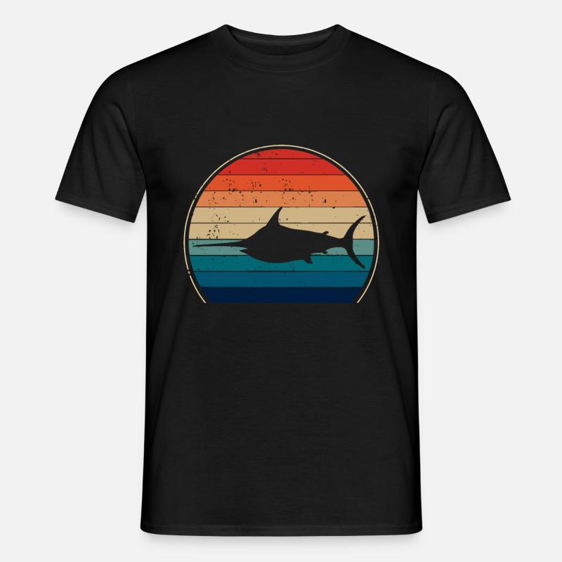 Schwertfisch - Männer T-Shirt - Schwarz