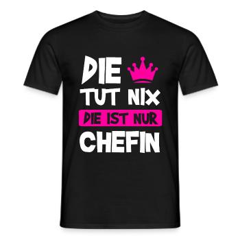 Chefin Chef Vorgesetzte Geschenk - Männer T-Shirt - Schwarz - Vorne - AI Model Male 178 light (178cm)