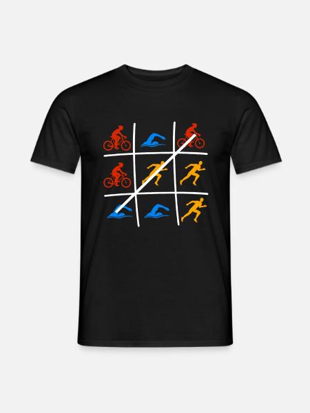 Triathlon Triathlet Triathleten Geschenk - Männer T-Shirt - Schwarz