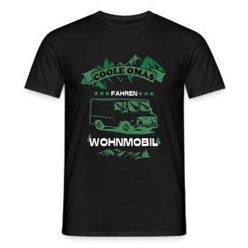 Camping Urlaub - Coole Omas fahren Wohnmobil - Männer T-Shirt - Schwarz - Vorne - AI Model Male 178 light (178cm)