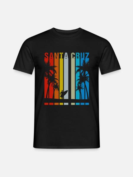 Cadeau de Santa Cruz en Californie en Californie - T-shirt homme - noir