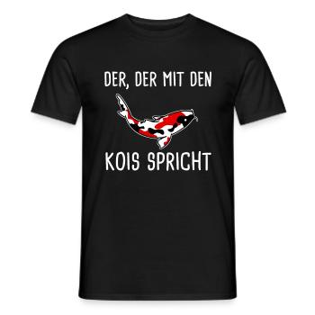 Koi Kois Koifisch Geschenk - Männer T-Shirt - Schwarz - Vorne - AI Model Male 178 light (178cm)