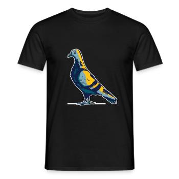 Taube - Männer T-Shirt - Schwarz - Vorne - AI Model Male 178 light (178cm)