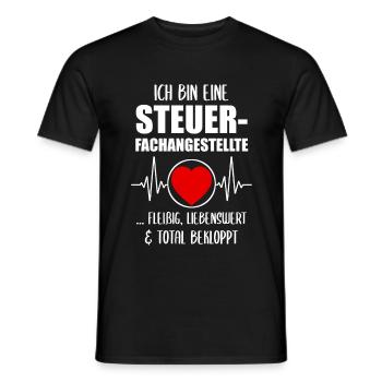 Steuerfachangestellte Steuerberaterin Mitarbeiter - Männer T-Shirt - Schwarz - Vorne - AI Model Male 178 light (178cm)