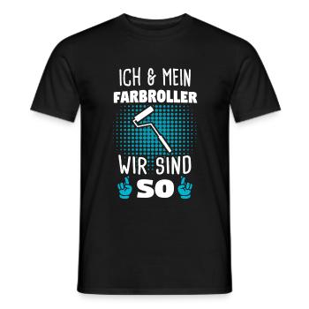 Maler Lackierer Malermeister Geschenk - Männer T-Shirt - Schwarz - Vorne - AI Model Male 178 light (178cm)