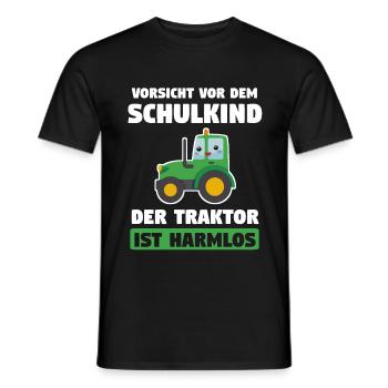 Vorsicht Vor Dem Schulkind Einschulung Schulanfang - Männer T-Shirt - Schwarz - Vorne - AI Model Male 178 light (178cm)