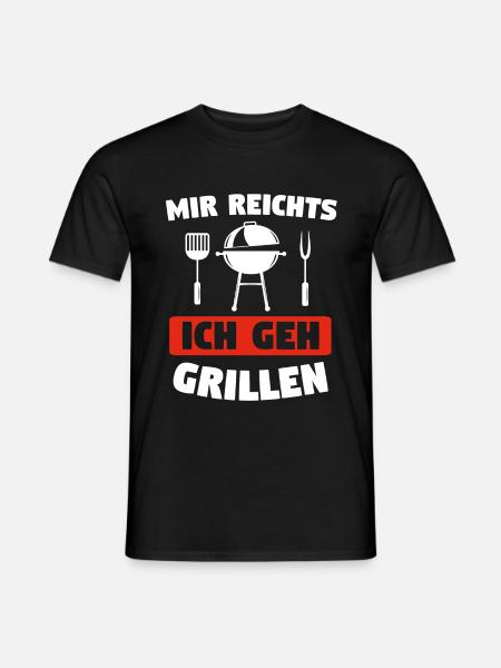 Grillen Griller BBQ Geschenk - Männer T-Shirt - Schwarz