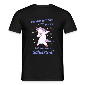 Kindergarten War Gestern Ich bin Jetzt Schulkind - Männer T-Shirt - Schwarz - Vorne - AI Model Male 178 light (178cm)