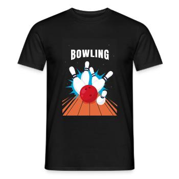 bowling - T-shirt homme - noir - Devant - AI Model Male 178 light (178cm)