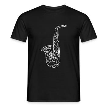 Saxophon Saxophonist - Männer T-Shirt - Schwarz - Vorne - AI Model Male 178 light (178cm)