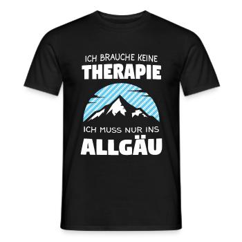 Allgäu Allgäuer Bayern Geschenk - Männer T-Shirt - Schwarz - Vorne - AI Model Male 178 light (178cm)