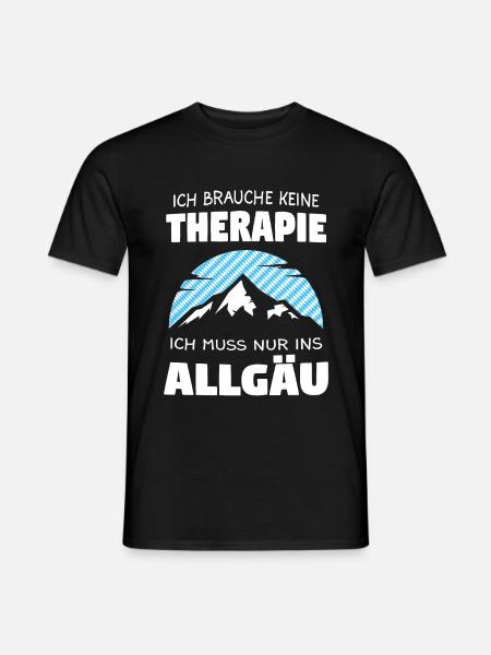 Allgäu Allgäuer Bayern Geschenk - Männer T-Shirt - Schwarz