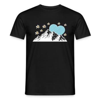 Allgäu Allgäu Bavière montagnes cadeau - T-shirt homme - noir - Devant - AI Model Male 178 light (178cm)