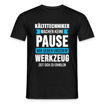 Kältetechniker Klimaanlagen Kältetechnik Geschenk - Männer T-Shirt - Schwarz - Vorne - AI Model Male 178 light (178cm)