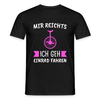 Einrad Einräder Einradfahrer Unicycle Geschenk - Männer T-Shirt - Schwarz - Vorne - AI Model Male 178 light (178cm)