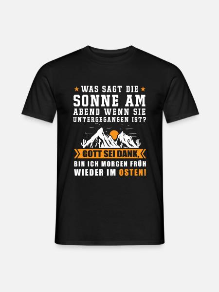Ossi Wessi DDR BRD Witz Geschenkidee Osten Stolz - Männer T-Shirt - Schwarz