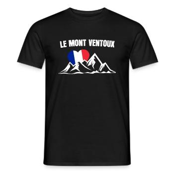Le Mont Ventoux bicycle cyclist gift - Men's T-Shirt - black - Front - AI Model Male 178 light (178cm)