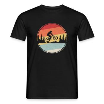 Cadeau cavalier VTT VTT - T-shirt homme - noir - Devant - AI Model Male 178 light (178cm)