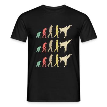 Karate Evolution - Taekwondo - Männer T-Shirt - Schwarz - Vorne - AI Model Male 178 light (178cm)