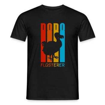Dodo Flüsterer Dodos Urzeit Geschenk - Männer T-Shirt - Schwarz - Vorne - AI Model Male 178 light (178cm)