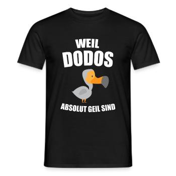 Dodo Dodos Urzeit Geschenk - Männer T-Shirt - Schwarz - Vorne - AI Model Male 178 light (178cm)