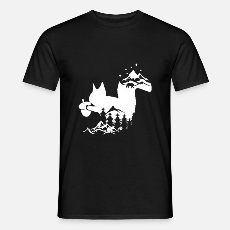 Eichhörnchen - Männer T-Shirt - Schwarz