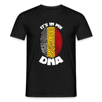 Belgien Flagge Belgier Belgische DNA - Männer T-Shirt - Schwarz - Vorne - AI Model Male 178 light (178cm)