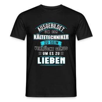Kältetechniker Technik Klimatechniker Geschenk - Männer T-Shirt - Schwarz - Vorne - AI Model Male 178 light (178cm)