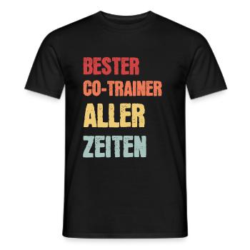 Co-Trainer Fußball-Trainer Trainer Geschenk - Männer T-Shirt - Schwarz - Vorne - AI Model Male 178 light (178cm)
