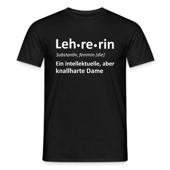 Lehrerin Definition Lehrer Grundschule Geschenk - Männer T-Shirt - Schwarz - Vorne - AI Model Male 178 light (178cm)