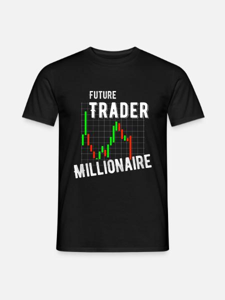 Trading Börse Trader Aktien Geld Geschenk - Männer T-Shirt - Schwarz